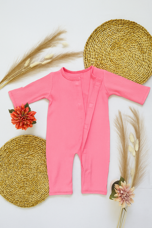 Magnetic Baby Jumpsuit - Pink