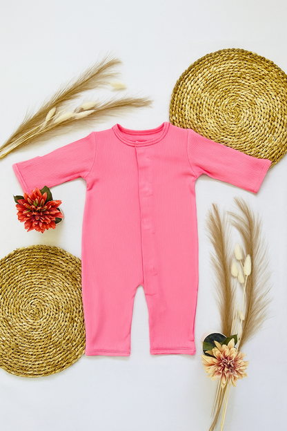 Magnetic Baby Jumpsuit - Pink