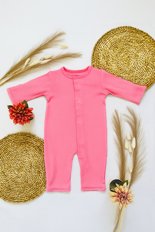 Magnetic Baby Jumpsuit - Pink