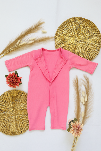 Magnetic Baby Jumpsuit - Pink