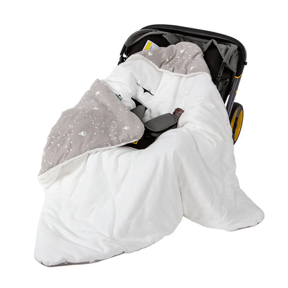 3-in-1 Baby Swaddle Wrap for Stroller & Car Seat | Universal 5-Point Harness Fit