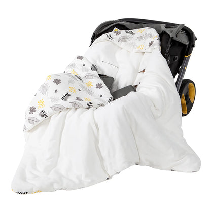 3-in-1 Baby Swaddle Wrap for Stroller & Car Seat | Universal 5-Point Harness Fit